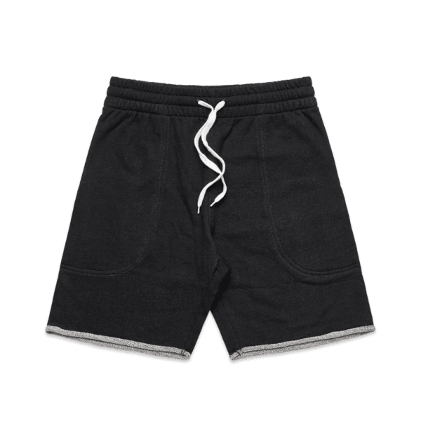 TRACK SHORTS BLACK HEATHER SMALL - AS-5905