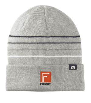 TravisMathew Striped Cuffed Beanie - TM1MY393  - Frost