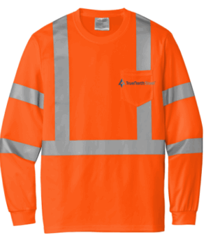 CornerStone  ANSI 107 Class 3 Mesh Long Sleeve Tee - CS203  - TrueNorth