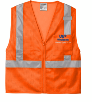 CornerStone ANSI 107 Class 2 Mesh Zippered Vest - CSV102  - Wholesale Plumbing