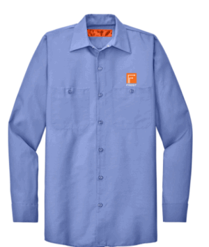 Red Kap Long Sleeve Industrial Work Shirt - SP14  - Frost