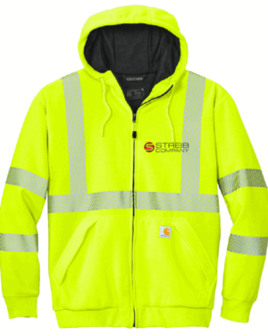 Carhartt ANSI 107 Class 3 Lined Full-Zip Sweatshirt - CT104988  - Streib
