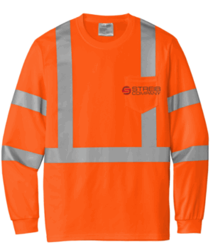 CornerStone  ANSI 107 Class 3 Mesh Long Sleeve Tee - CS203  - Streib