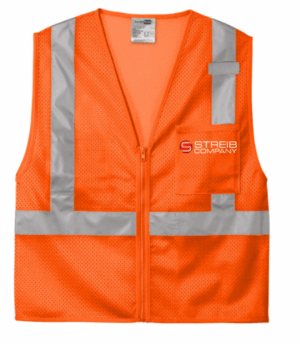 CornerStone ANSI 107 Class 2 Mesh Zippered Vest - CSV102  - Streib