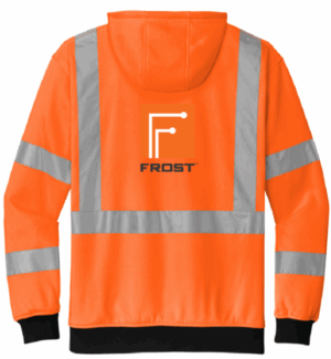 CornerStone A107 Class 3 Heavy-Duty Fleece Full-Zip Hoodie - CSF300  - Frost