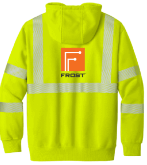 Carhartt ANSI 107 Class 3 Hooded Sweatshirt CT104987  - Frost