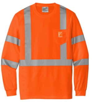 CornerStone  ANSI 107 Class 3 Mesh Long Sleeve Tee - CS203  - Frost