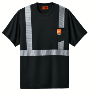 CornerStone Enhanced Visibility Segmented Tape Tee - CS206  - Frost