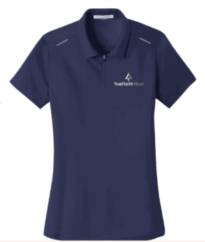 Port Authority Women's Pinpoint Mesh Zip Polo - L580  - TrueNorth