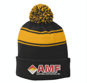 Sport-Tek Stripe Pom Pom Beanie - STC28 - AMF