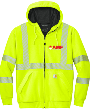 Carhartt ANSI 107 Class 3 Lined Full-Zip Sweatshirt - CT104988 - AMF