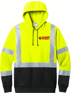 CornerStone ANSI 107 Class 3 Heavy-Duty Fleece Pullover Hoodie - CSF301 - AMF