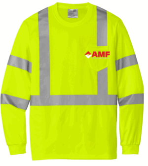 CornerStone  ANSI 107 Class 3 Mesh Long Sleeve Tee - CS203 - AMF