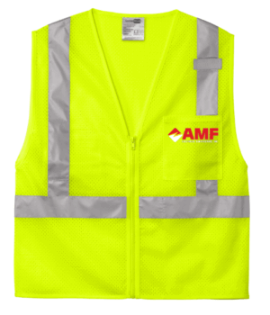 CornerStone ANSI 107 Class 2 Mesh Zippered Vest - CSV102 - AMF