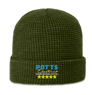 WAFFLE KNIT BEANIE WITH CUFF - 146  - Potts