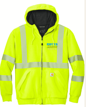 Carhartt ANSI 107 Class 3 Lined Full-Zip Sweatshirt - CT104988  - Potts