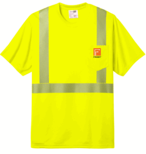 CornerStone ANSI 107 Class 2 Segmented Tape Tee CS204  - Frost