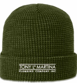 WAFFLE KNIT BEANIE WITH CUFF - 146 - Tony LaMartina Plumbing