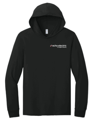 Jerzees Classics Unisex Cotton Long Sleeve Hooded T-Shirt - 363LH  - Echo Electric