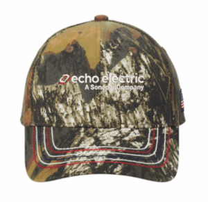 Port Authority Americana Contrast Stitch Camouflage Cap - C909  - Echo Electric