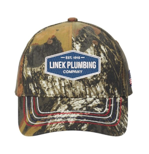 Port Authority Americana Contrast Stitch Camouflage Cap - C909 -Linek Plumbing