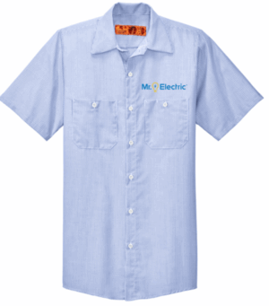Red Kap Short Sleeve Striped Industrial Work Shirt - CS20  - Mr Electric