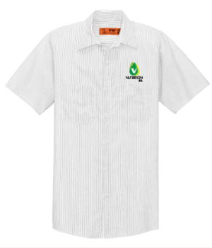 Red Kap Short Sleeve Striped Industrial Work Shirt - CS20 - IV Nutrition