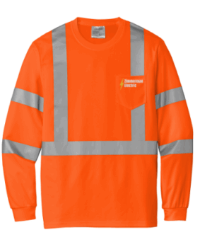 CornerStone  ANSI 107 Class 3 Mesh Long Sleeve Tee - CS203 - Zimmerman