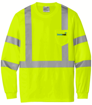 CornerStone  ANSI 107 Class 3 Mesh Long Sleeve Tee - CS203 - Innovet Electric