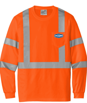 CornerStone  ANSI 107 Class 3 Mesh Long Sleeve Tee - CS203 -Linek Plumbing