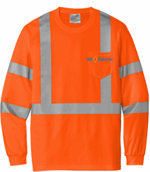CornerStone  ANSI 107 Class 3 Mesh Long Sleeve Tee - CS203  - Mr Electric
