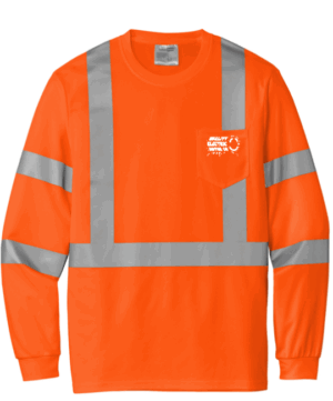 CornerStone  ANSI 107 Class 3 Mesh Long Sleeve Tee - CS203  - Quality Electric Motor