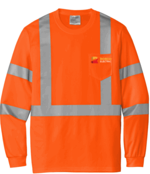 CornerStone  ANSI 107 Class 3 Mesh Long Sleeve Tee - CS203 - Rosco