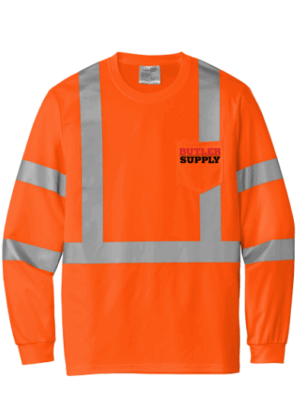 CornerStone  ANSI 107 Class 3 Mesh Long Sleeve Tee - CS203  - Butler Supply