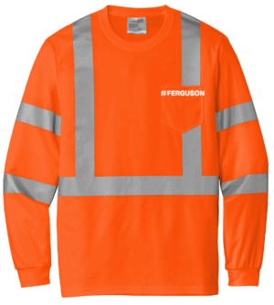 CornerStone  ANSI 107 Class 3 Mesh Long Sleeve Tee - CS203 - Ferguson