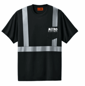 CornerStone Enhanced Visibility Segmented Tape Tee - CS206  - Metro Electric