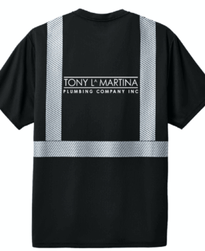 CornerStone Enhanced Visibility Segmented Tape Tee - CS206 - Tony LaMartina Plumbing