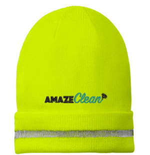 Enhanced Visibility Beanie with Reflective Stripe - CS800 - Amaze Clean
