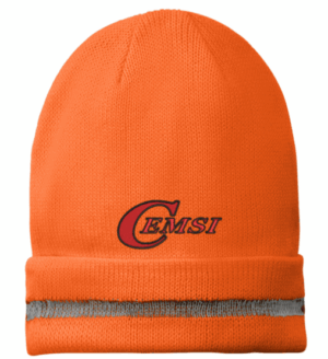 Enhanced Visibility Beanie with Reflective Stripe - CS800  - Commercial Electric Motor