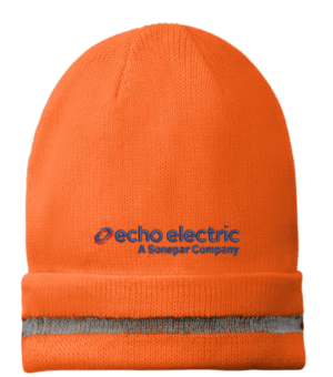 Enhanced Visibility Beanie with Reflective Stripe - CS800  - Echo Electric