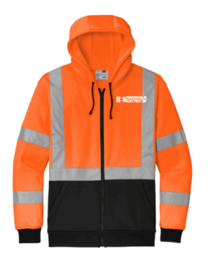 CornerStone A107 Class 3 Heavy-Duty Fleece Full-Zip Hoodie - CSF300 - Reinhold