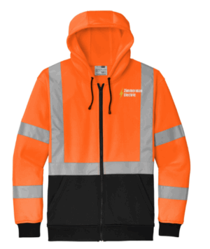 CornerStone A107 Class 3 Heavy-Duty Fleece Full-Zip Hoodie - CSF300 - Zimmerman