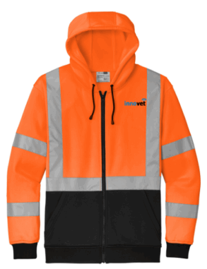 CornerStone A107 Class 3 Heavy-Duty Fleece Full-Zip Hoodie - CSF300 - Innovet Electric