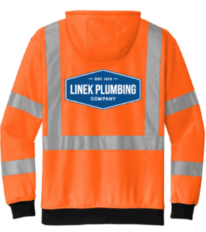 CornerStone A107 Class 3 Heavy-Duty Fleece Full-Zip Hoodie - CSF300 -Linek Plumbing