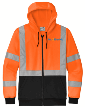 CornerStone A107 Class 3 Heavy-Duty Fleece Full-Zip Hoodie - CSF300  - Mr Electric