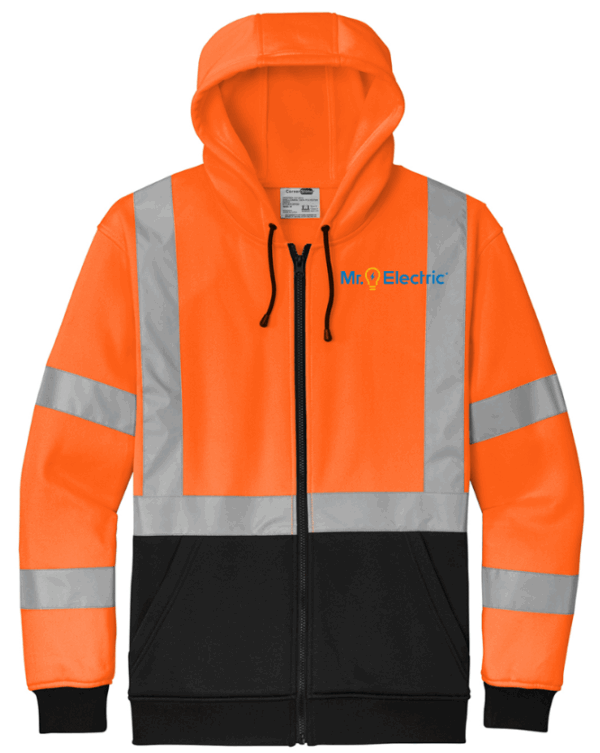 CornerStone A107 Class 3 Heavy-Duty Fleece Full-Zip Hoodie - CSF300  - Mr Electric