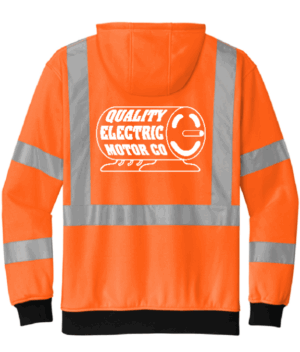 CornerStone A107 Class 3 Heavy-Duty Fleece Full-Zip Hoodie - CSF300  - Quality Electric Motor
