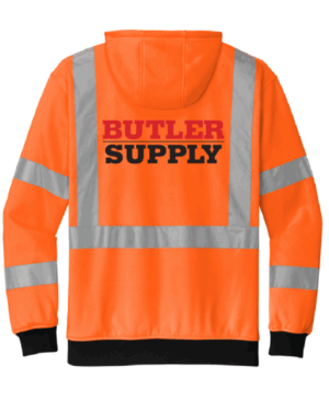 CornerStone A107 Class 3 Heavy-Duty Fleece Full-Zip Hoodie - CSF300  - Butler Supply