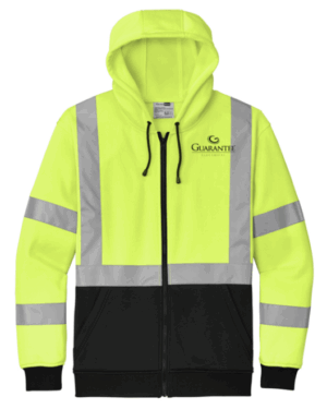CornerStone A107 Class 3 Heavy-Duty Fleece Full-Zip Hoodie - CSF300 - Guarantee Electric