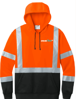 CornerStone ANSI 107 Class 3 Heavy-Duty Fleece Pullover Hoodie - CSF301 - Amaze Clean